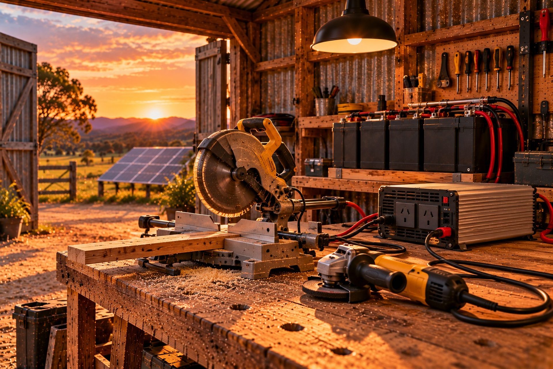Running Power Tools Off Solar: Inverter Size and Surge