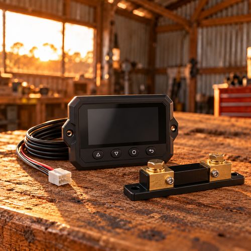 Battery monitor with shunt